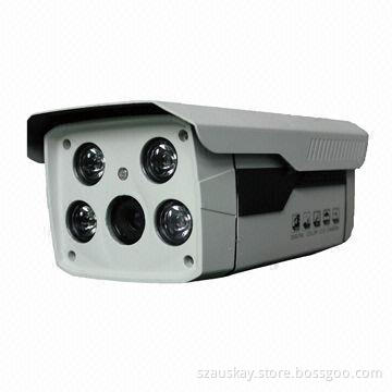 HD IP CCTV Camera, 80m IR Distance and 1/3-inch CMOS, 0.3 Megapixel, Waterproof